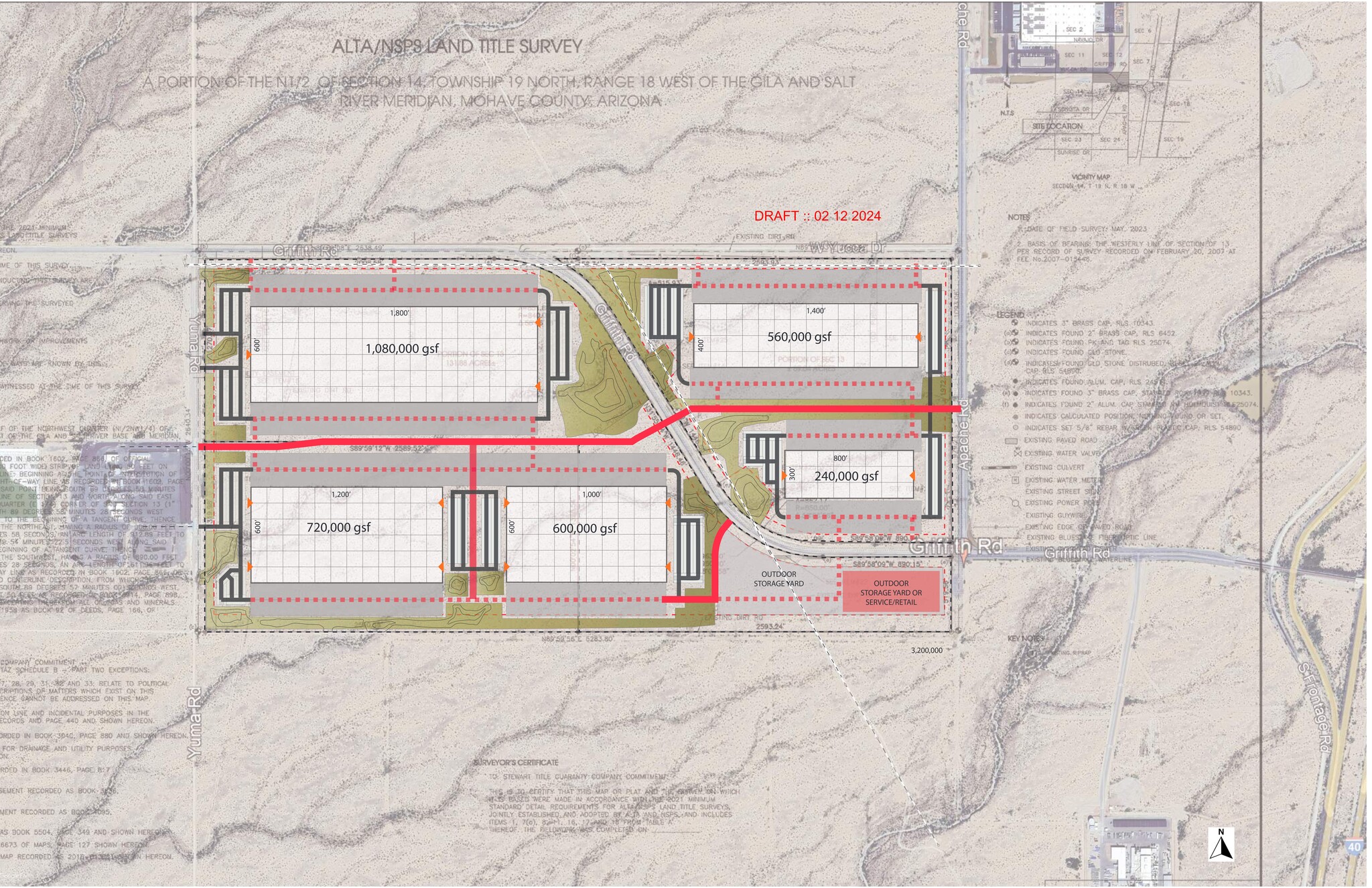 Griffith Rd and Yuma Rd, Golden Valley, AZ for lease Site Plan- Image 1 of 2