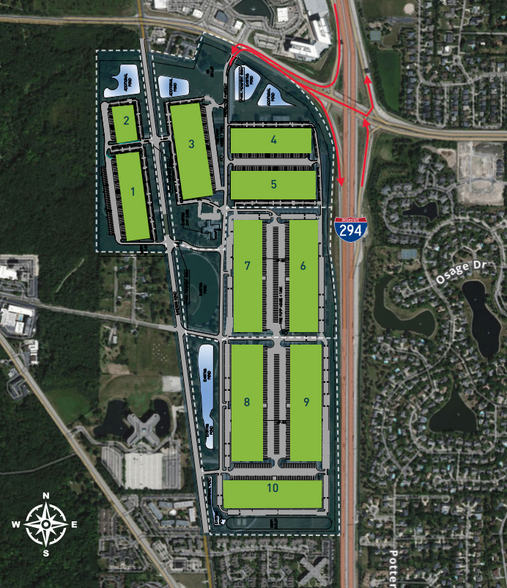 SWC of I-294 & Willow Rd, Northbrook, IL for lease - Site Plan - Image 2 of 3