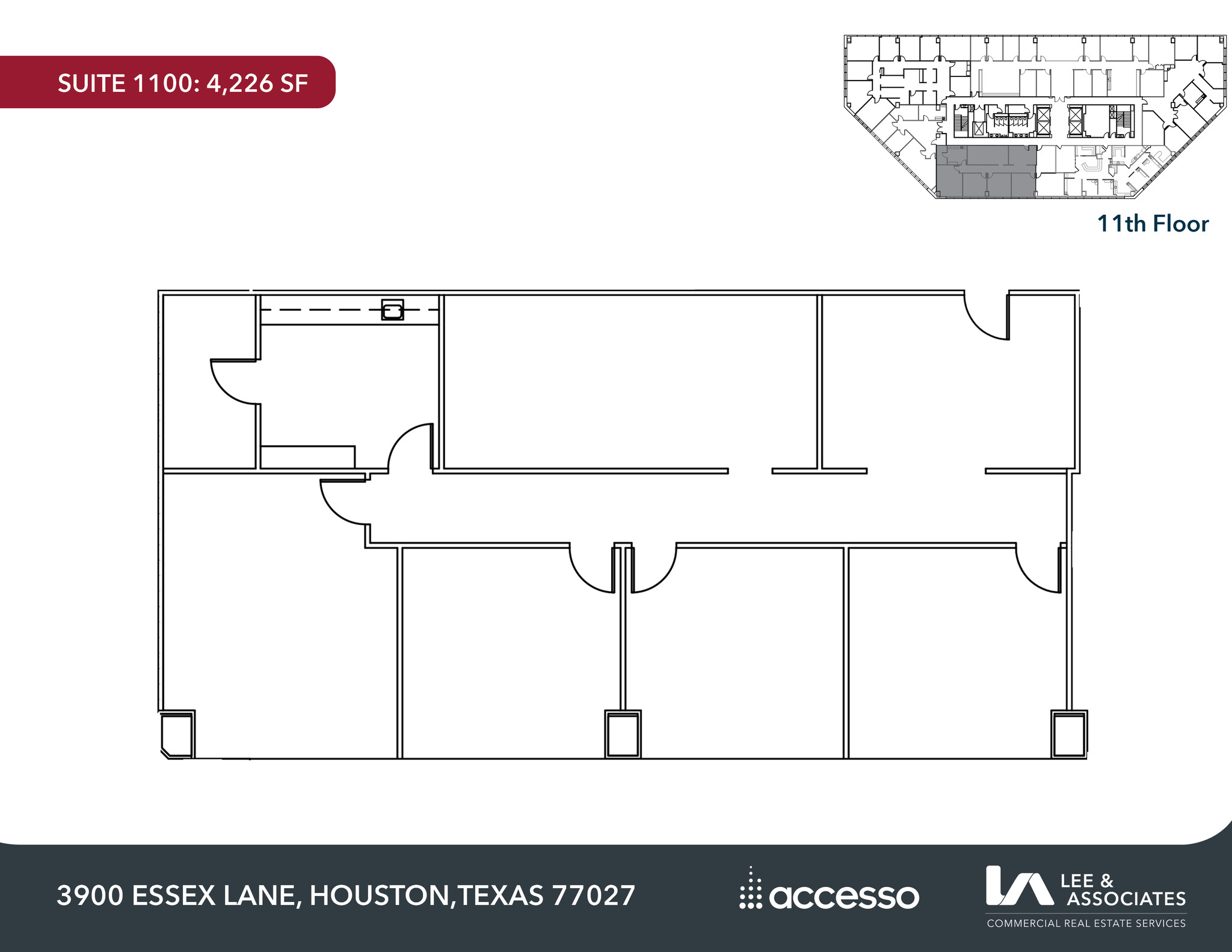 3900 Essex Ln, Houston, TX for lease Floor Plan- Image 1 of 3