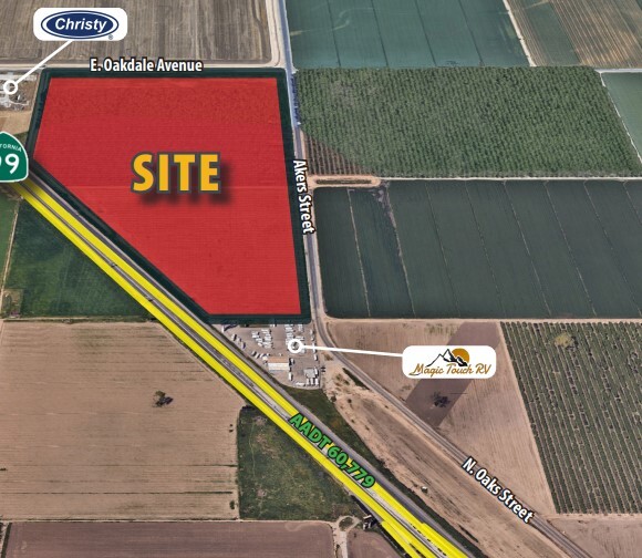 SWC Akers St, Tulare, CA for sale - Site Plan - Image 1 of 2