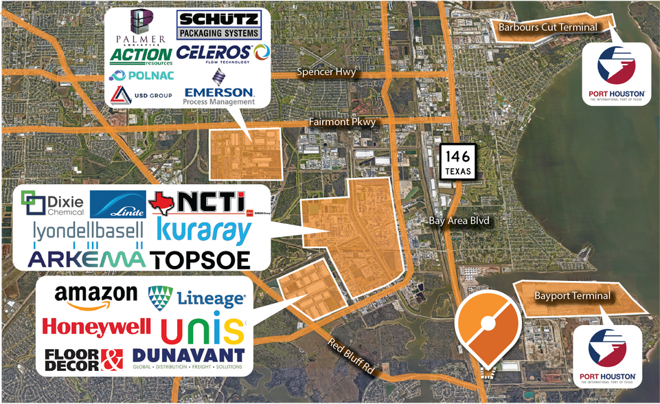 Hwy 146, Seabrook, TX 77586 Hwy 146 at Red Bluff Rd