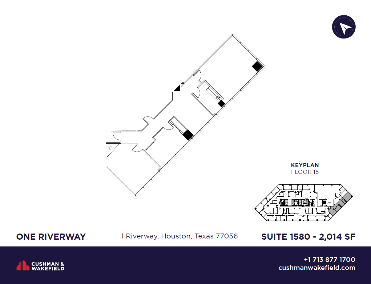 1 Riverway, Houston, TX for lease Floor Plan- Image 1 of 1