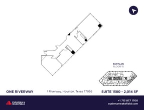 1 Riverway, Houston, TX for lease Floor Plan- Image 1 of 1