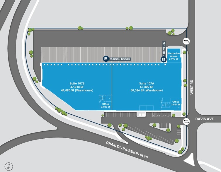 107 Charles Lindbergh Blvd, Garden City, NY for lease - Site Plan - Image 3 of 4