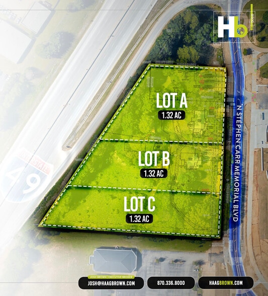 1909 N Stephen Carr Memorial Blvd, Fayetteville, AR for sale - Plat Map - Image 2 of 4