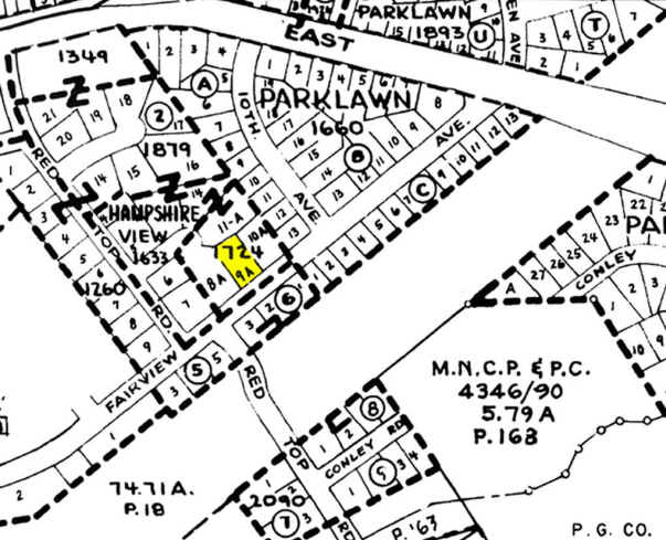 904 Fairview Ave, Takoma Park, MD for sale - Plat Map - Image 2 of 3