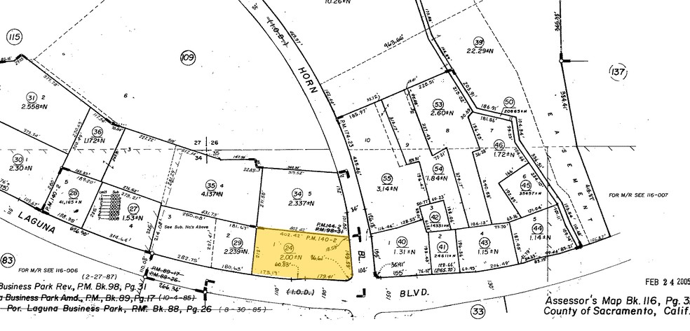 Laguna Blvd, Elk Grove, CA for lease - Plat Map - Image 2 of 2