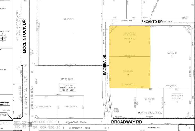 1868-1872 E Broadway Rd, Tempe, AZ for lease - Plat Map - Image 2 of 15