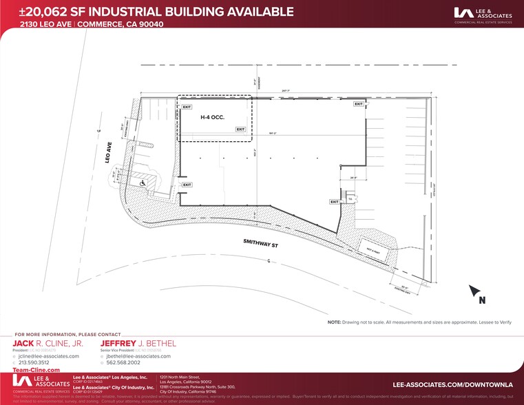 2130 Leo Ave, Commerce, CA for lease - Site Plan - Image 1 of 2