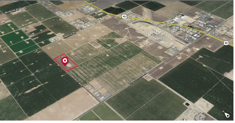 Shafter Avenue, Shafter, CA for sale - Aerial - Image 1 of 4