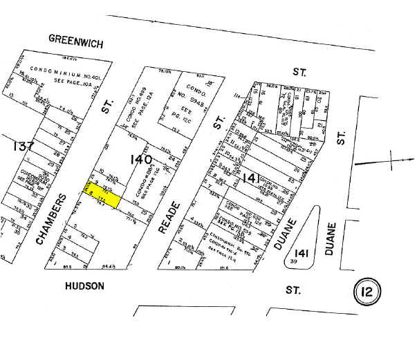 153 Chambers St, New York, NY for sale - Plat Map - Image 3 of 5