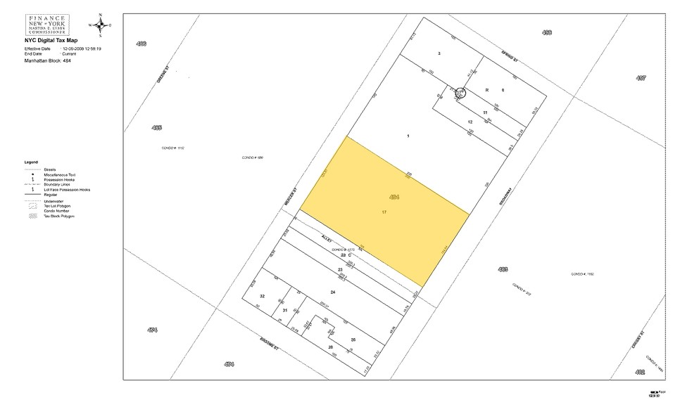 503-511 Broadway, New York, NY for lease - Plat Map - Image 2 of 3