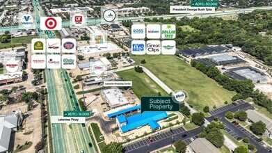 5325 Lakeview Pky, Rowlett, TX - AERIAL  map view