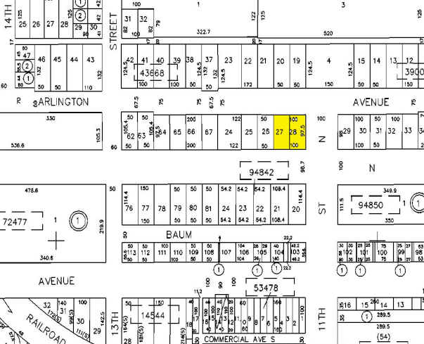 1101 1st Ave N, Saint Petersburg, FL for sale Plat Map- Image 1 of 1
