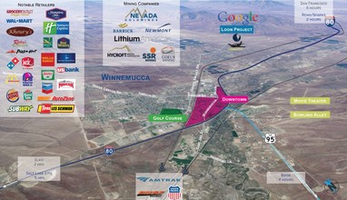 E Offenhauser, Winnemucca, NV - aerial  map view - Image1