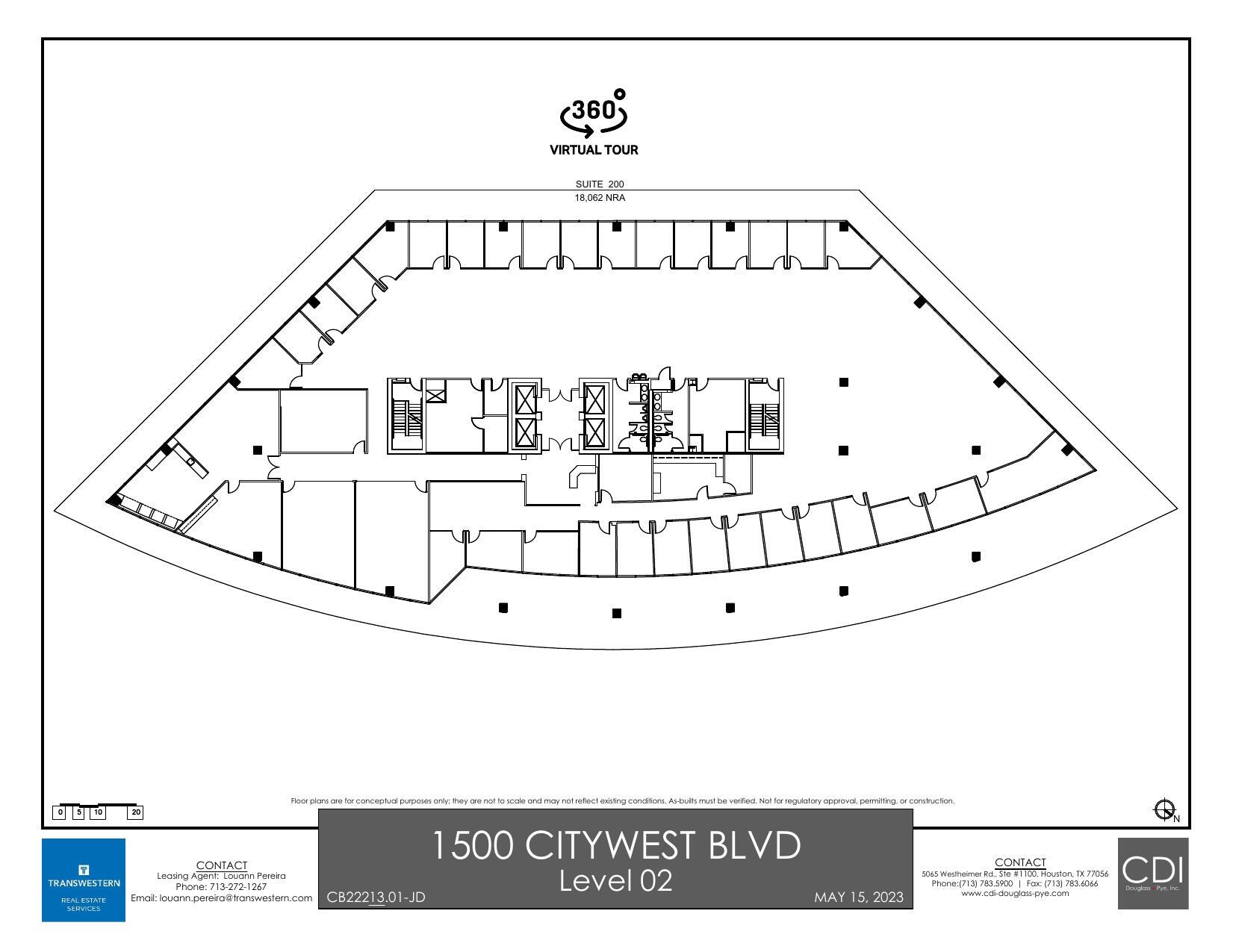 1500 Citywest Blvd, Houston, TX for lease Floor Plan- Image 1 of 1