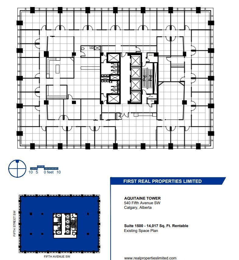 540 5th Ave SW, Calgary, AB for lease Floor Plan- Image 1 of 1