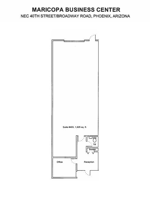 4014 E Broadway Rd, Phoenix, AZ for lease Floor Plan- Image 1 of 1