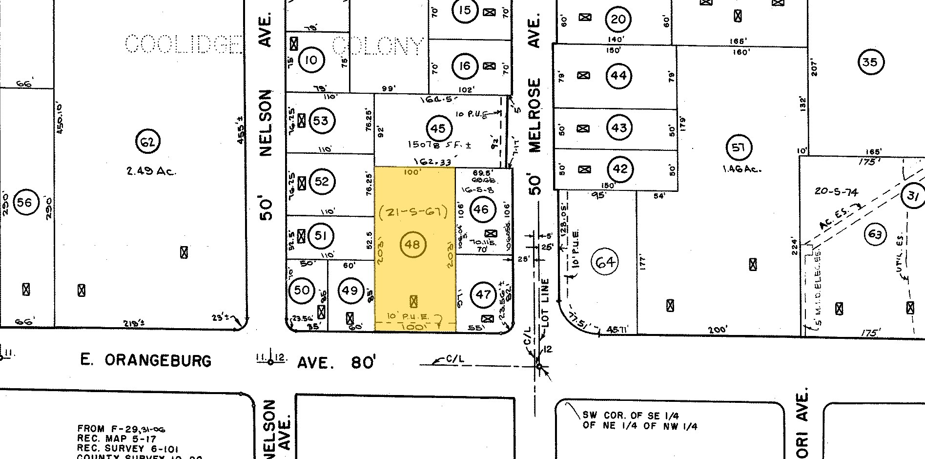 413 E Orangeburg Ave, Modesto, CA for sale Plat Map- Image 1 of 1