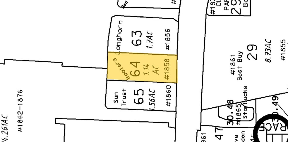 1858 Jonesboro Rd, Mcdonough, GA for lease - Plat Map - Image 2 of 9