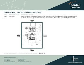 595 Burrard St, Vancouver, BC for lease Floor Plan- Image 1 of 1