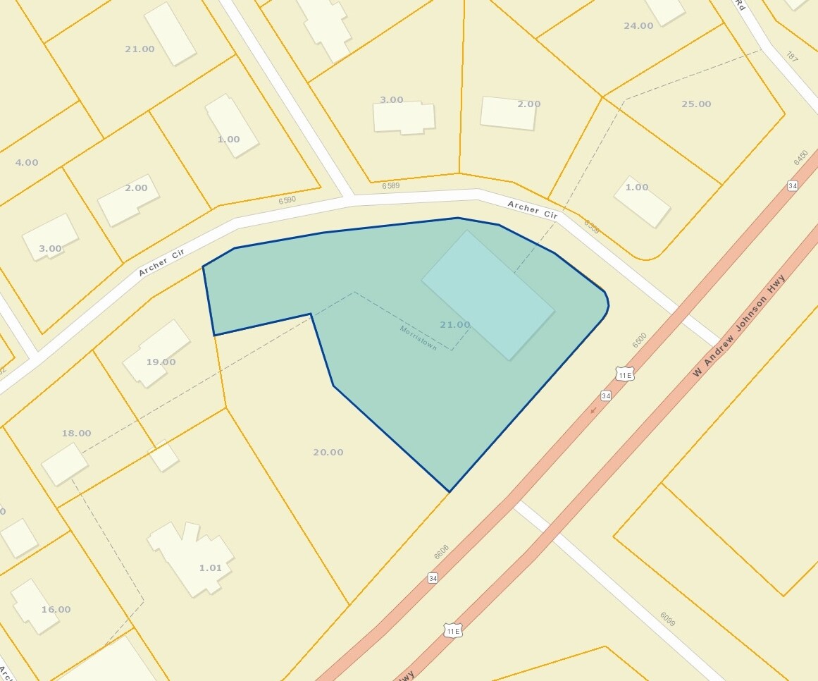 6605 W Andrew Johnson Hwy, Talbott, TN for sale Plat Map- Image 1 of 1