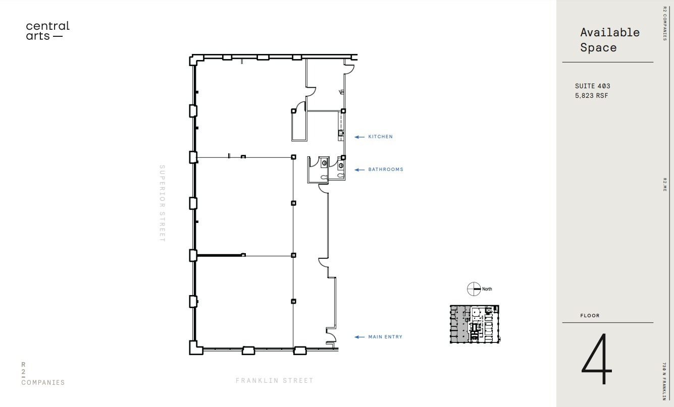 730 N Franklin St, Chicago, IL for lease Floor Plan- Image 1 of 1