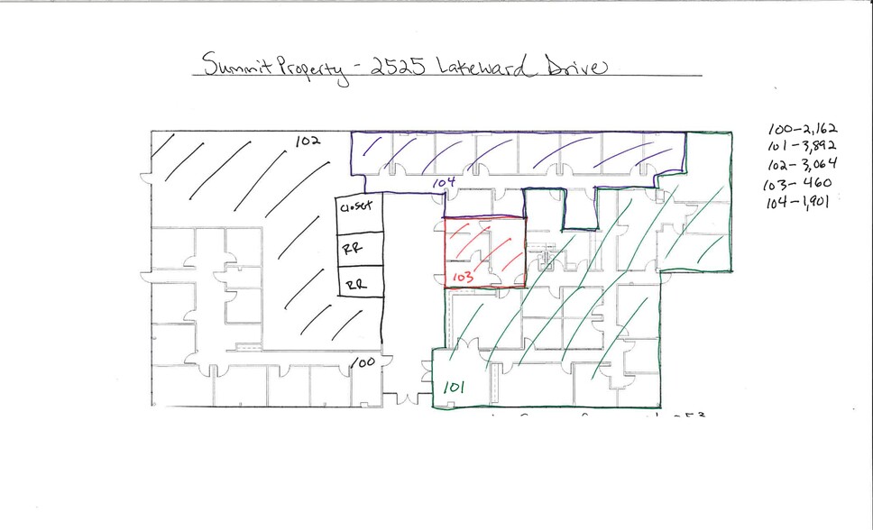 2525 Lakeward Dr, Jackson, MS for lease - Site Plan - Image 2 of 2