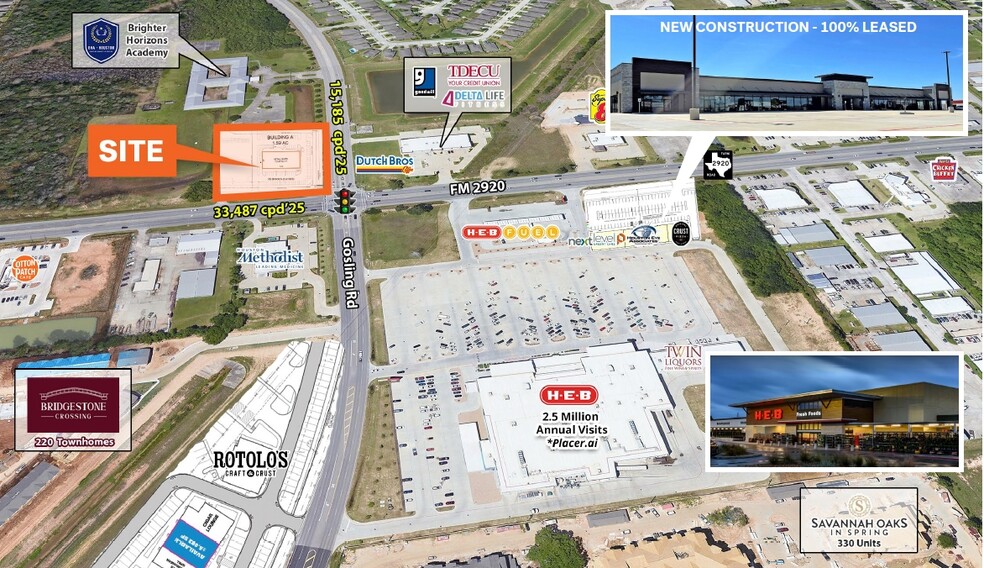 NWC FM 2920 & Gosling Rd rd, Spring, TX for lease - Site Plan - Image 2 of 3