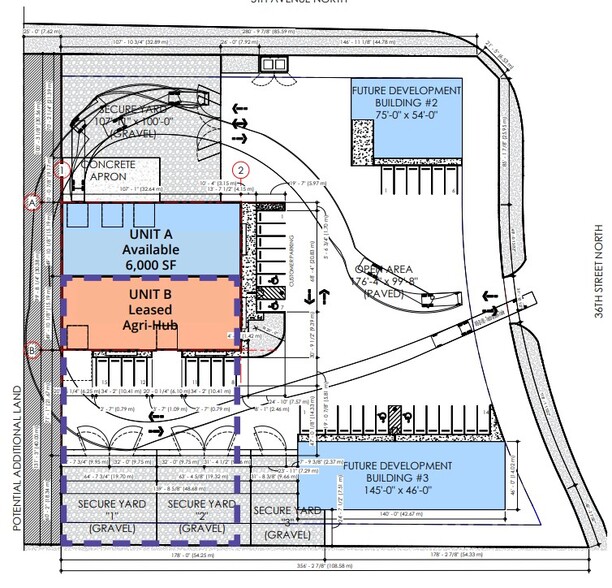 410 36 St N, Lethbridge, AB for lease - Site Plan - Image 3 of 3