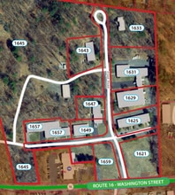 1625 Washington St, Holliston, MA - AERIAL  map view