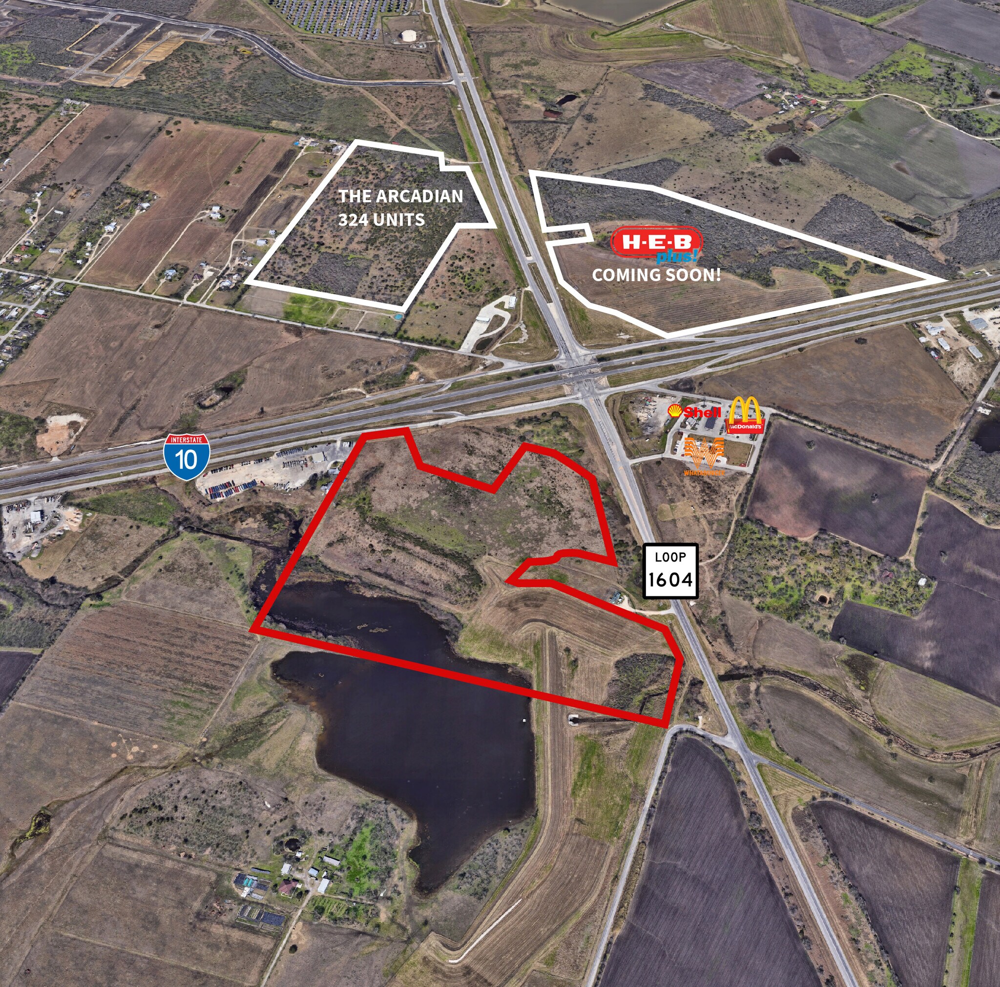 IH-10 and Loop 1604, Converse, TX for sale Aerial- Image 1 of 1