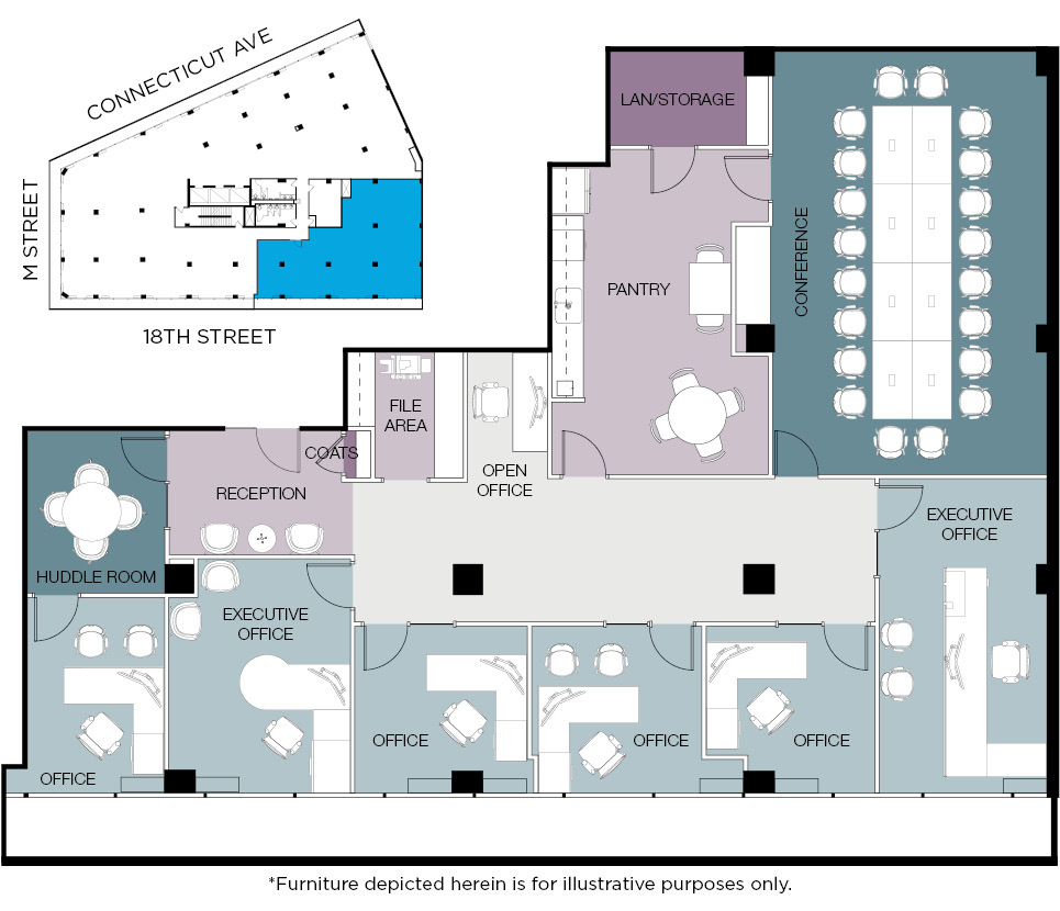 1150 Connecticut Ave NW, Washington, DC for lease Floor Plan- Image 1 of 1