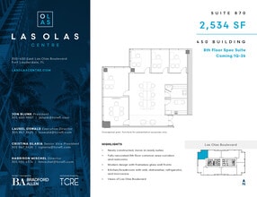 450 E Las Olas Blvd, Fort Lauderdale, FL for lease Floor Plan- Image 1 of 2