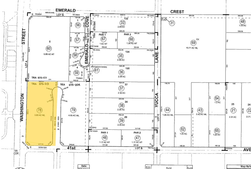 Washington St, Bermuda Dunes, CA for sale - Plat Map - Image 1 of 1