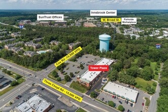 3401-3431 Cox Rd, Richmond, VA - AERIAL  map view - Image1