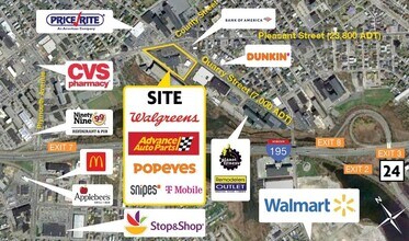 933 Pleasant St, Fall River, MA - AERIAL  map view
