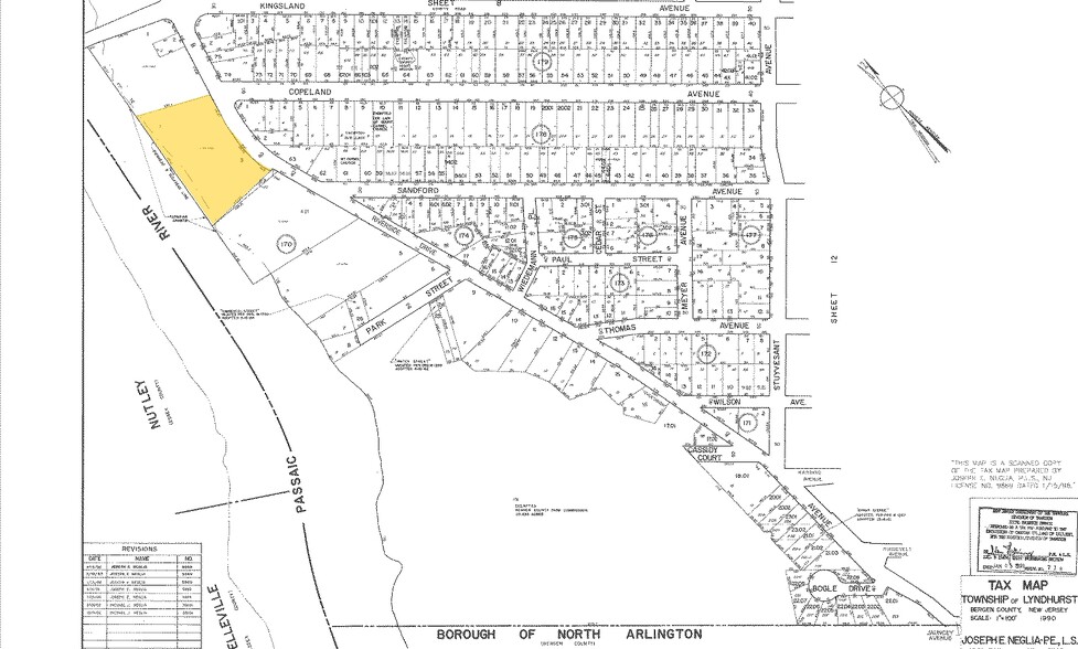 601 Riverside Ave, Lyndhurst, NJ for lease - Plat Map - Image 2 of 23