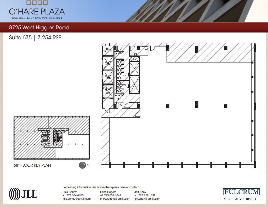 8725 W Higgins Rd, Chicago, IL for lease Floor Plan- Image 1 of 5