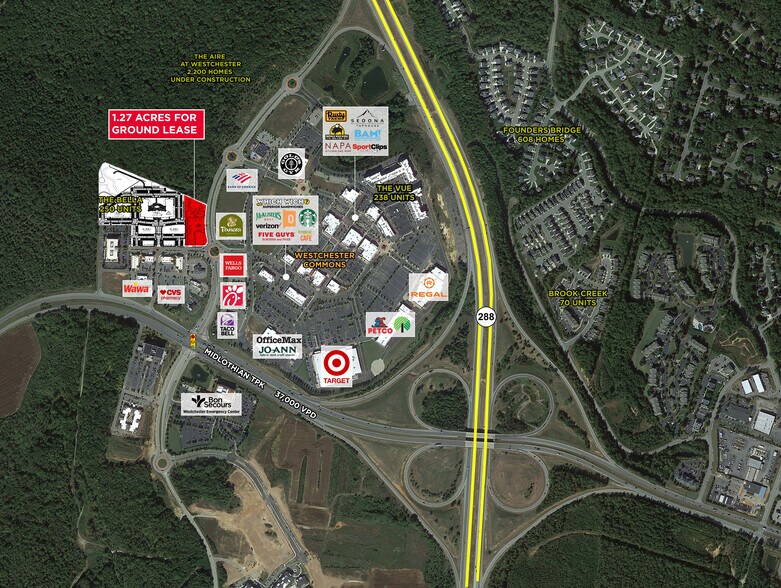Midlothian Tpke & Watkins Centre Pky, Midlothian, VA for lease - Building Photo - Image 1 of 2
