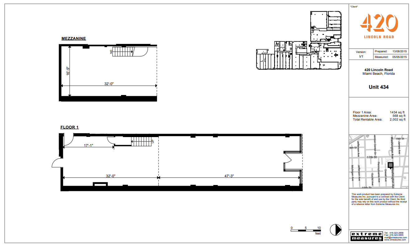 420 Lincoln Rd, Miami Beach, FL for lease Floor Plan- Image 1 of 6