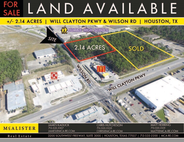 Wilson Rd, Houston, TX for sale - Building Photo - Image 1 of 1