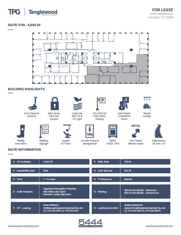 5444 Westheimer Rd, Houston, TX for lease Floor Plan- Image 1 of 1