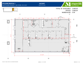 8645 Pulaski Hwy, Baltimore, MD for lease Floor Plan- Image 1 of 2