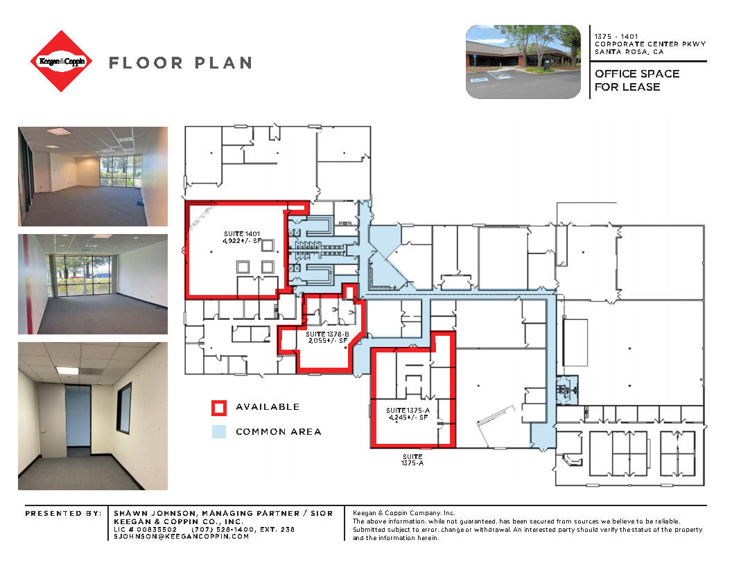 1375 Corporate Cntr Pky, Santa Rosa, CA for lease Floor Plan- Image 1 of 1