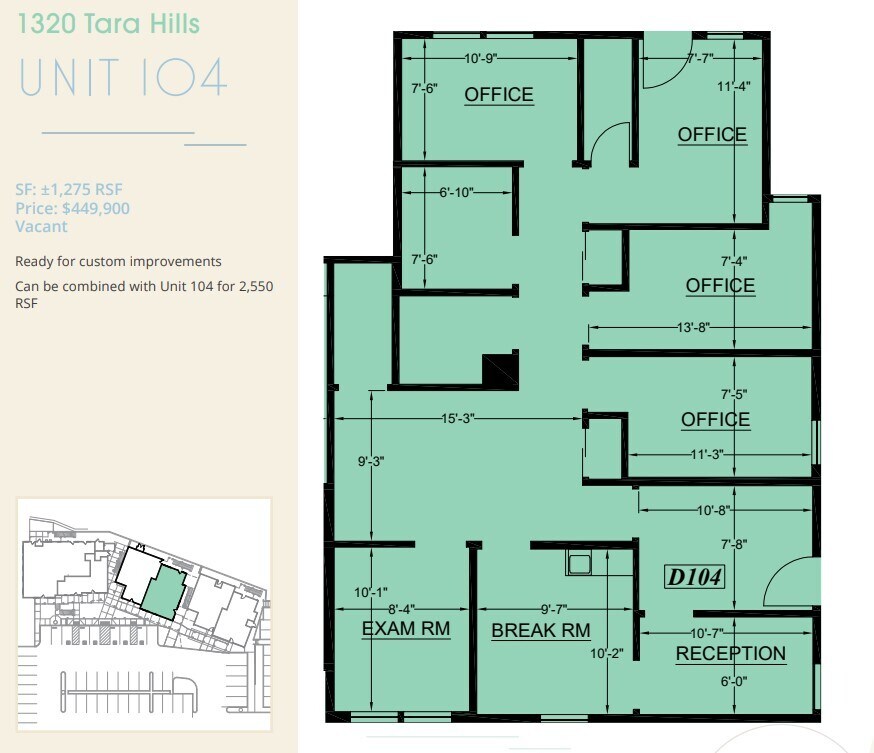 1320 Tara Hills Dr, Pinole, CA 94564 - Unit 104 -  - Floor Plan - Image 1 of 5