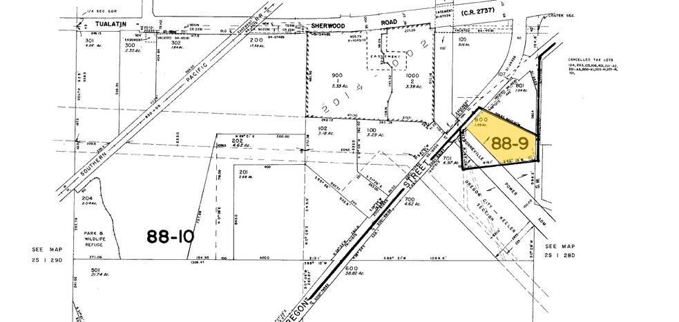 21190 SW Oregon St, Sherwood, OR for sale - Plat Map - Image 1 of 1