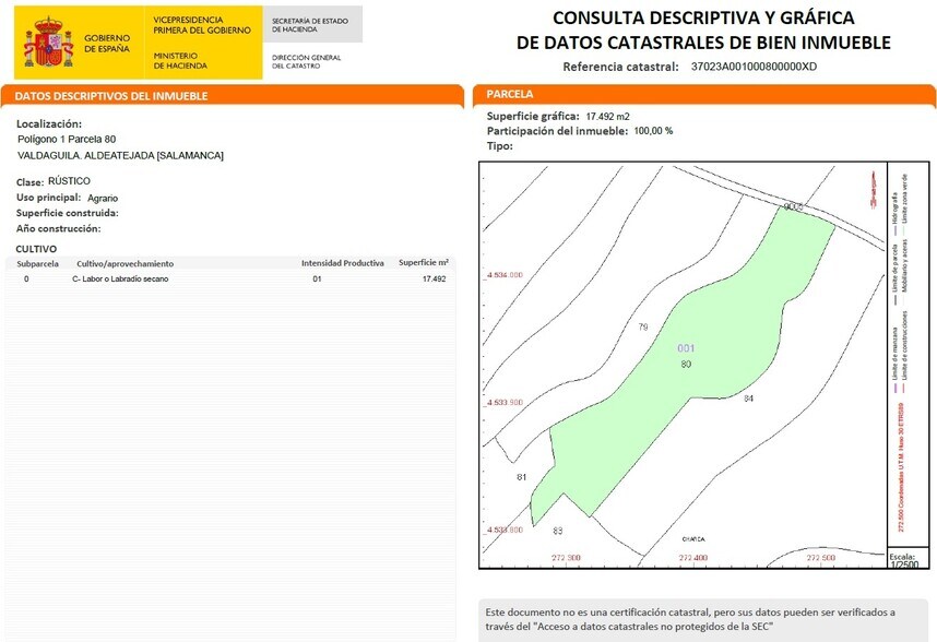 Land in Aldeatejada for sale - Building Photo - Image 2 of 13