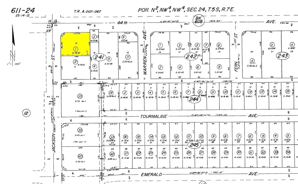 44046 Jackson St, Indio, CA for sale - Plat Map - Image 1 of 1