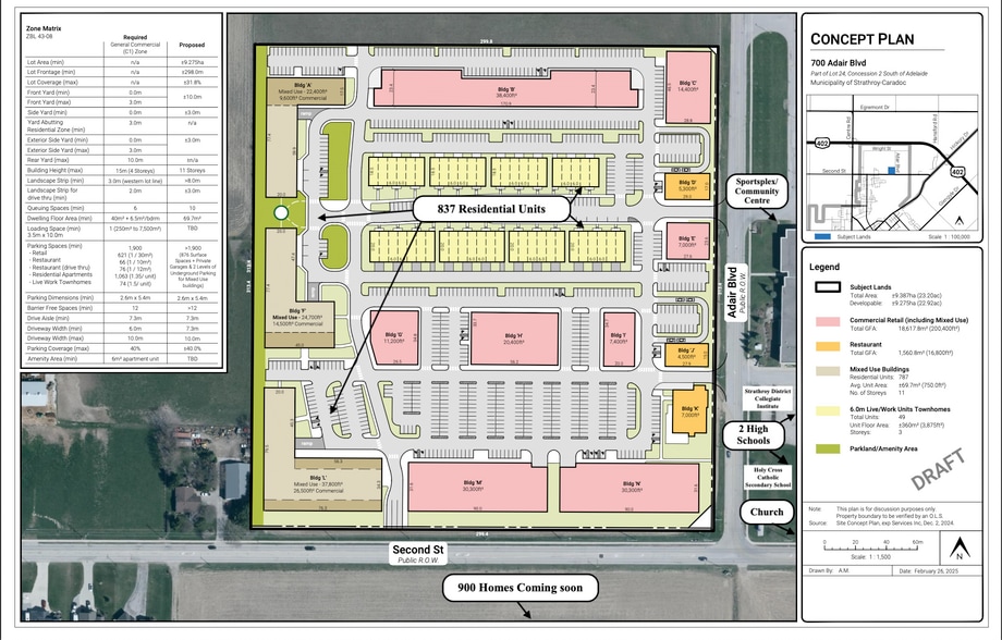 301 Second st, Strathroy, ON for lease - Site Plan - Image 1 of 4
